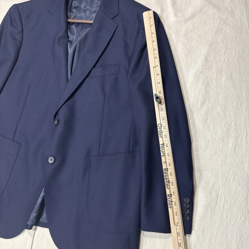 Rodd & Gunn Blue Cotton Sport Fit Blazer Men XL Modern Jacket 100% Wool